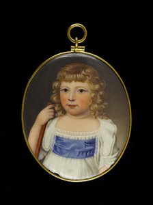Portrait of a little girl, between 1790 and 1810. Creator: English School.