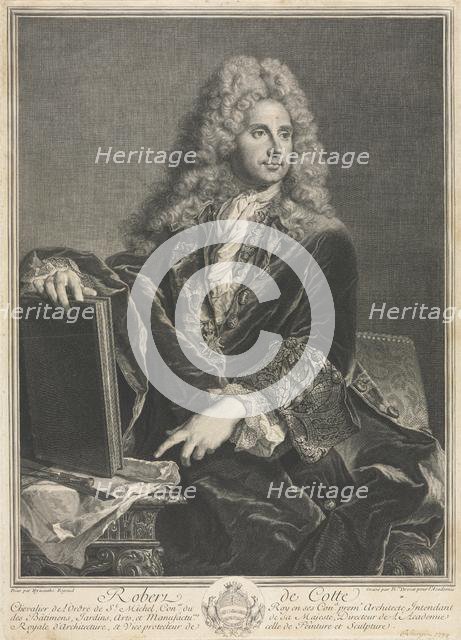 Robert de Cotte. Creator: Pierre-Imbert Drevet (French, 1697-1739).