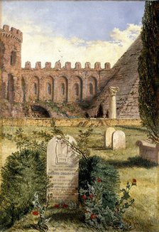 Keats's Grave, 1873. Artist: William Bell Scott.