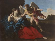 Hagar Saved by the Angel, ca 1612-1615. Creator: Lanfranco, Giovanni (1582-1647).