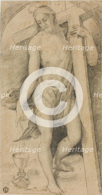 Christ with the Cross, c. 1530. Creator: Unknown.