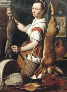 Kitchenmaid, c16th century. Creator: Pieter Pietersz. the elder.