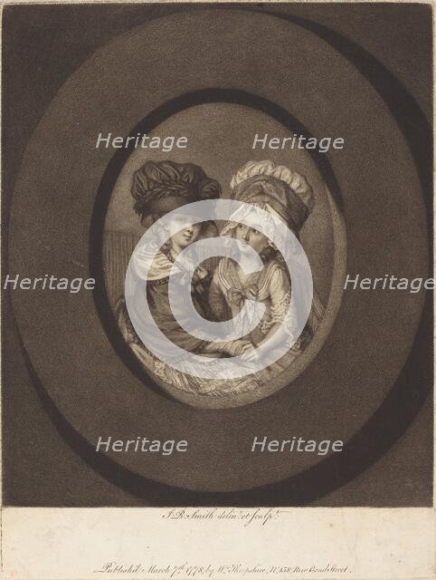 Les Deux Ami (The Two Friends), 1778. Creator: John Raphael Smith.