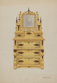 Dresser, c. 1937. Creator: Gordena Jackson.