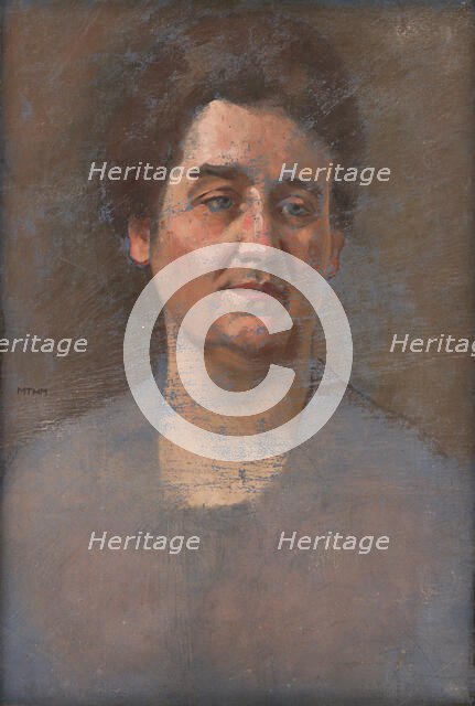 Portrait of M. Suleková, around 1910. Creator: Milan Thomka Mitrovsky.