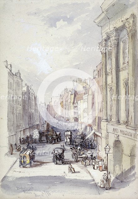 Bishopsgate, London, 1874. Artist: Anon