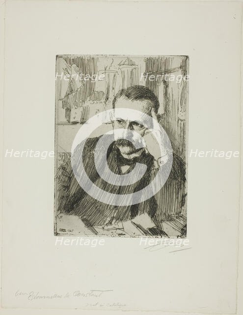 D'Estournelles de Constant, 1906. Creator: Anders Leonard Zorn.