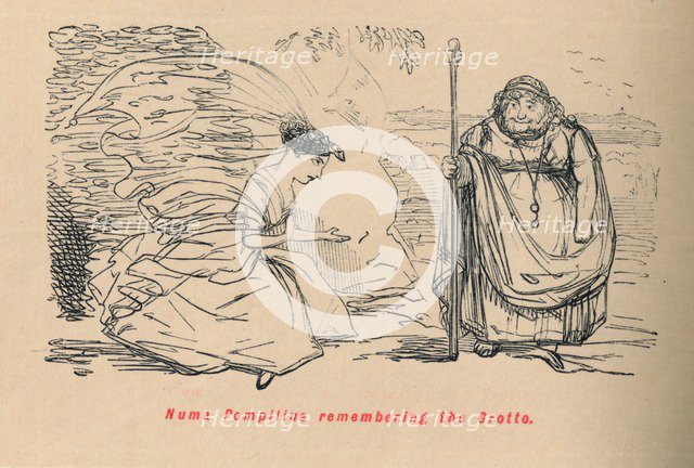 'Numa Pompilius remembering the Grotto', 1852. Artist: John Leech.
