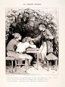 Les Canotiers Parisiens.-Vois-tu Mon ami Durand.., 1843. Creator: Honore Daumier.