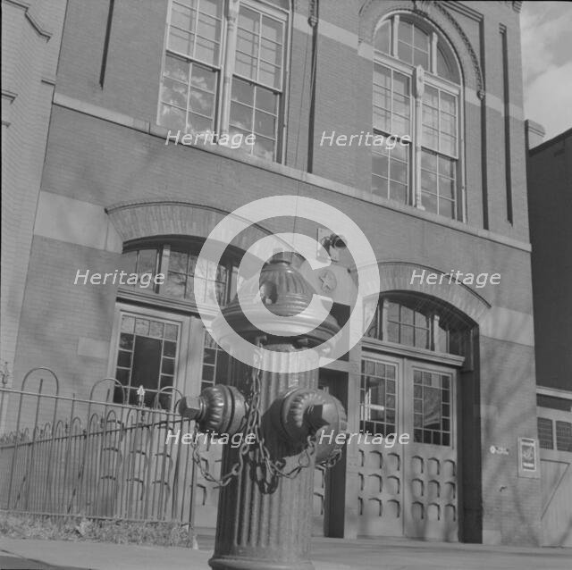 Fire engine house number four, Washington, D.C., 1943. Creator: Gordon Parks.