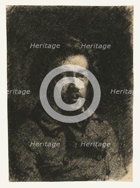 Self-Portrait, 1846-1847. Creator: Francois Bonvin.