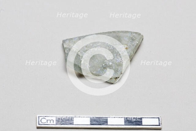 Glass fragment, early 17th-mid 18th century. Creator: Unknown.