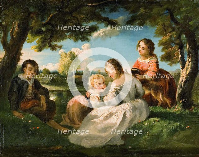 Children Playing, 1830-1876. Creator: Narcisse Virgile Diaz de la Pena.