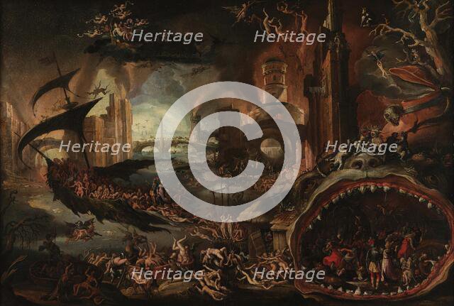 Aeneas and the Sibyl in the Underworld, Early 17th century. Creator: Swanenburgh, Jacob Isaacszoon van (1571-1638).