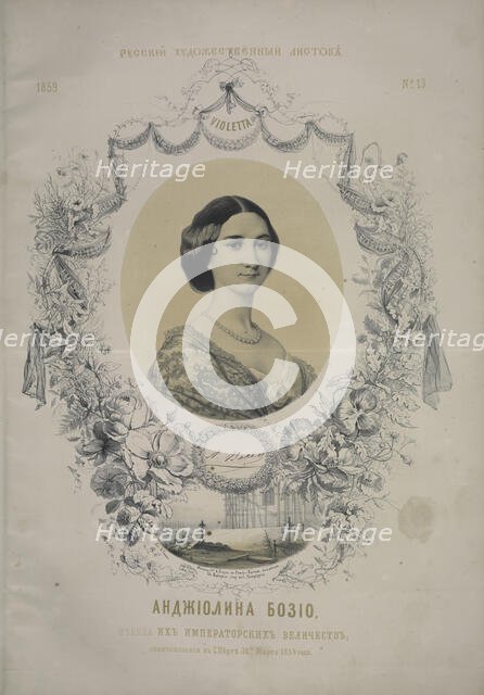 Portrait of opera singer Angiolina Bosio (1830-1859). Creator: Timm, Wassili (George Wilhelm) (1820-1895).