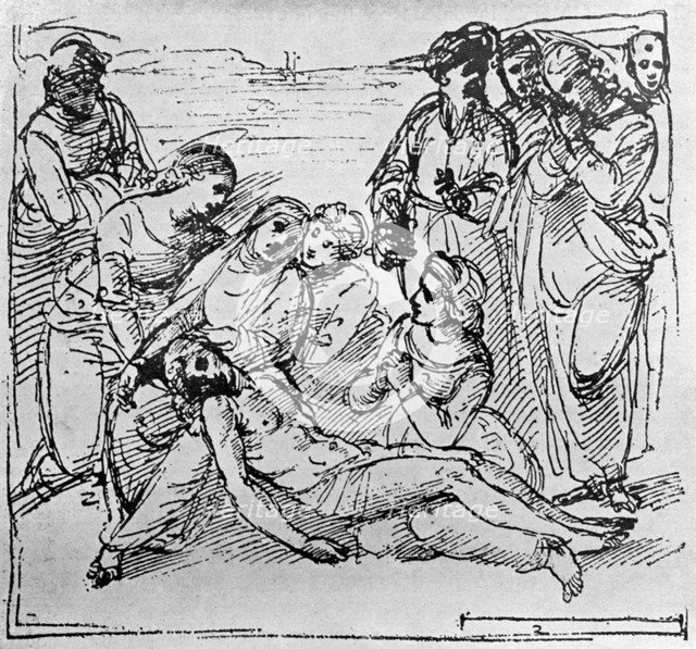 'Study for 'The Entombment', 1913.Artist: Raphael