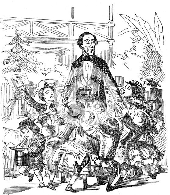 Hans Christian Andersen (1805-1875), Danish author, 1857. Artist: Unknown