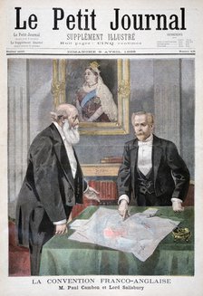 The Anglo-French Convention, 1899.  Artist: Oswaldo Tofani