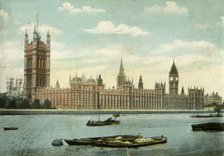 The Houses of Parliament, London, 1906.  Creator: Unknown.
