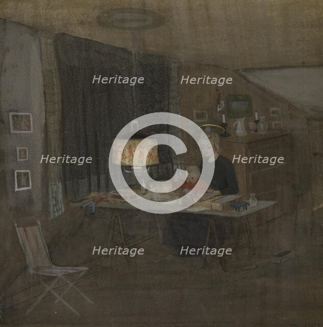 Madonna, 1907. Creator: Ivar Arosenius.