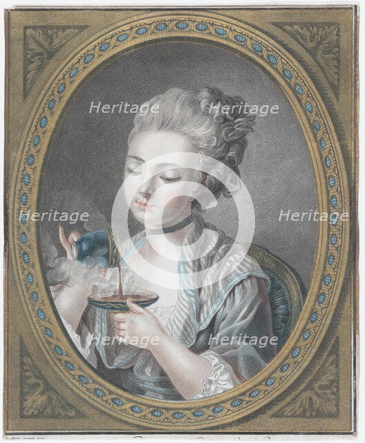 The Woman taking Coffee, 1774. Creator: Louis Marin Bonnet.