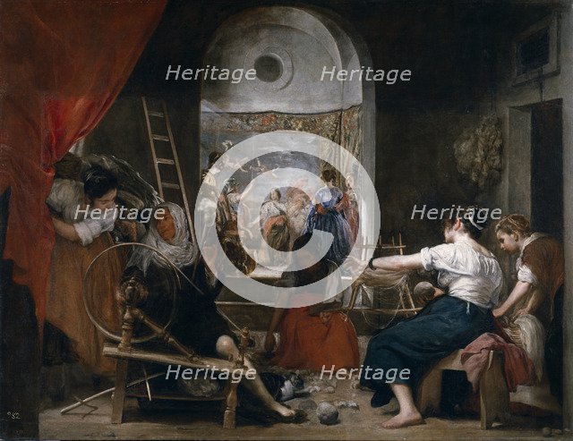The Fable of Arachne (Las Hilanderas), c. 1657–1658. Artist: Velàzquez, Diego (1599-1660)