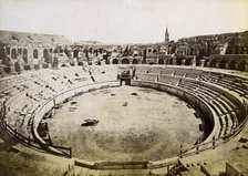 Roman amphitheatre, Nimes, France, late 19th or early 20th century Artist: Unknown