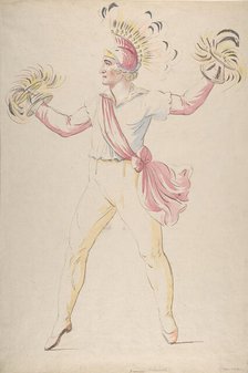 Franconi, Twirling Flaming Cones, 1768-1810. Creator: Louis Ducros.