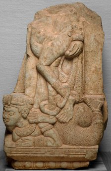 Yakshi Standing on a Fishtailed Mythical Beast (Makara), 2nd century B.C./2nd century A.D. Creator: Unknown.