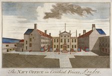 The Navy Office in Crutched Friars, City of London, 1720. Artist: Anon