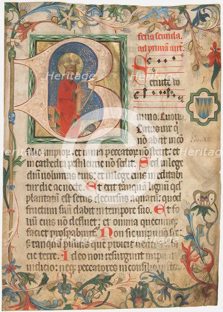 Manuscript Leaf from a Missal, late 15th century. Creator: Unknown.
