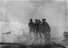 Fire at The Dc Baseball Park (Knows As National Park or Boundary Field), Washington, D.C., Mar 1911. Creator: Harris & Ewing.