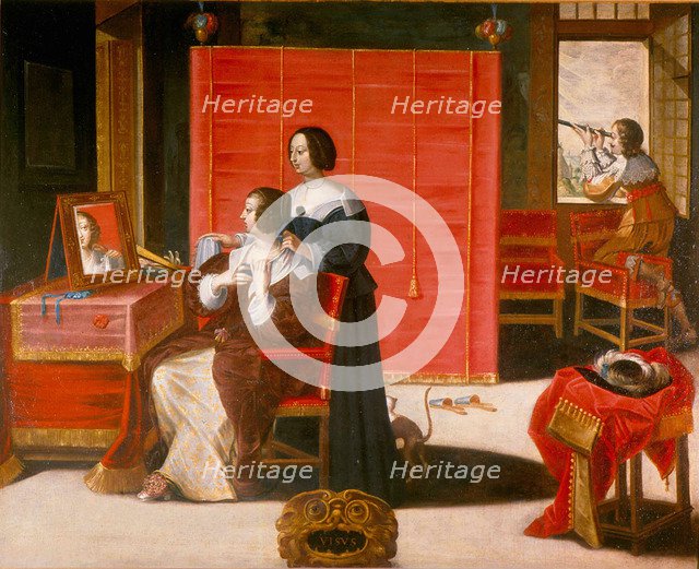 La vue, after 1635. Artist: Bosse, Abraham (1602-1676)