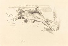 Nude Model, Reclining, 1893. Creator: James Abbott McNeill Whistler.