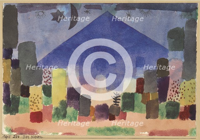 The Mountain Niesen. Egyptian Night. Artist: Klee, Paul (1879-1940)