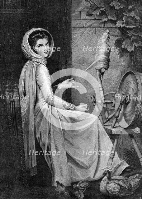 Lady Hamilton, by George Romney, in the late exhibition of Old Masters, Burlington House, 1876. Creator: Unknown.