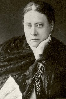 Author and founder of Theosophy Helena Blavatsky (1831-1891), 1860s.