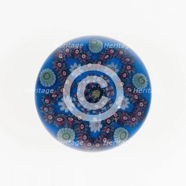 Paperweight, France, c. 1845/60. Creator: Clichy Glassworks.