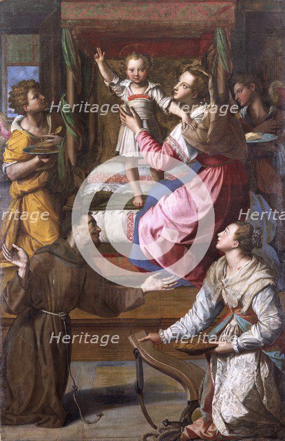 'Virgin and Child with Saints Francis and Lucy', 1583. Artist: Alessandro Allori