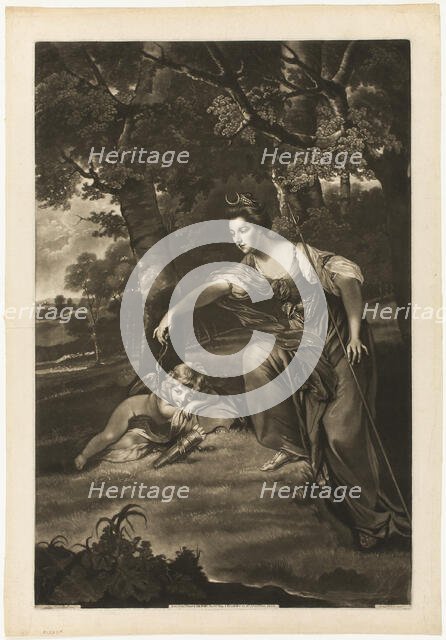 Elizabeth, Duchess of Manchester and Her Son, c. 1770. Creator: James Watson.