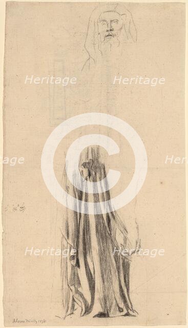 Study for Moses - Trinity Church, Boston, 1876. Creator: John La Farge.