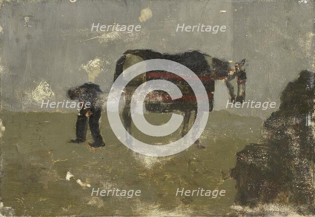 Blacksmith with Gray, c.1880-c.1923. Creator: George Hendrik Breitner.