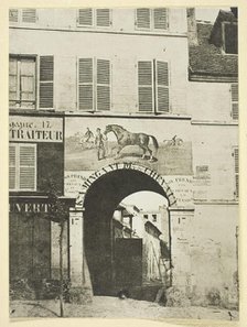 Enseigne d'un Marchand de Chevaux, 1842/50, printed 1965. Creator: Hippolyte Bayard.