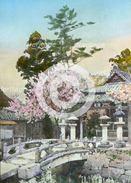 Reproduction of illustration: "Shrine at Kyomidzu", between 1915 and 1925. Creator: Frances Benjamin Johnston.