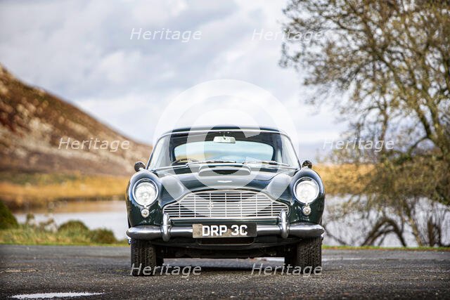 Front view of a 1965 Aston Martin DB5. Creator: Unknown.