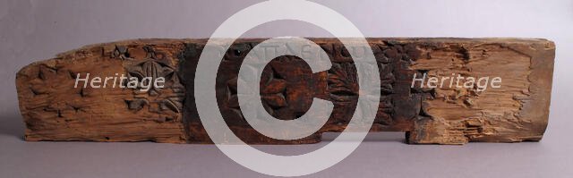 Fragment of a Sanctuary Screen, Coptic, 6th-8th century. Creator: Unknown.