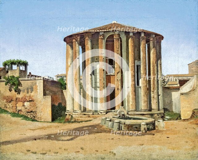 Vesta Temple in Rome, 1814-1816. Creator: CW Eckersberg.