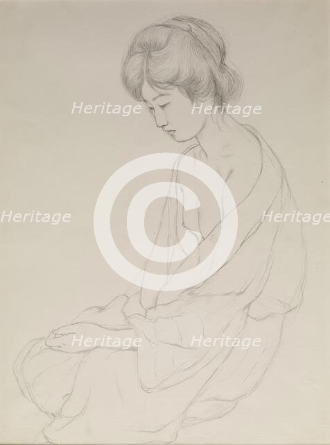 Woman after the Bath) c1920. Creator: Hashiguchi Goyo.