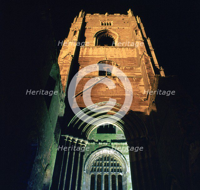 Fountains Abbey, illuminated, 12th century. Artist: Unknown