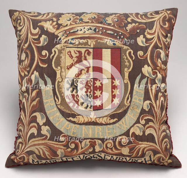 Tapestry-covered Cushion, c. 1675/1725. Creator: Unknown.